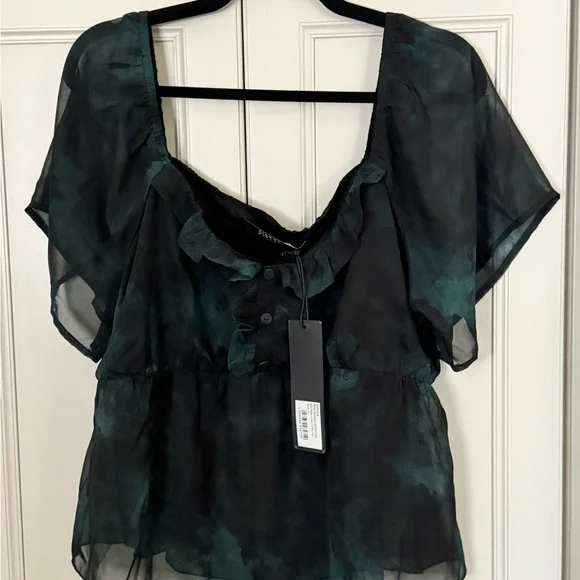 Disturbia Lichen Chiffon Top - Picture 3 of 8